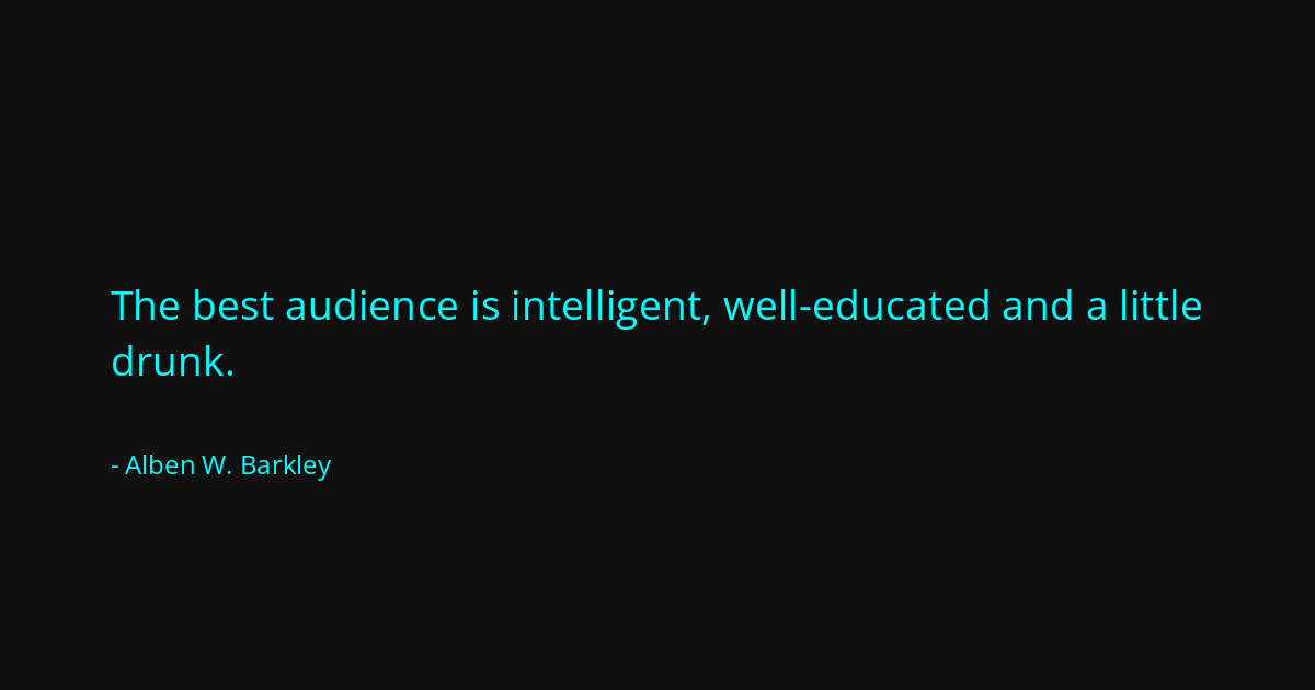 Quote by Alben W. Barkley