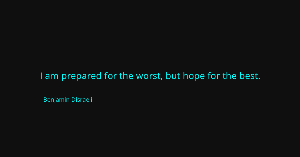 Quote by Benjamin Disraeli