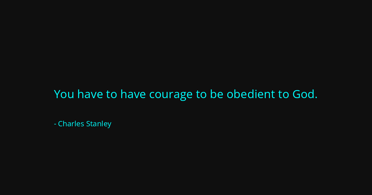 Quote by Charles Stanley