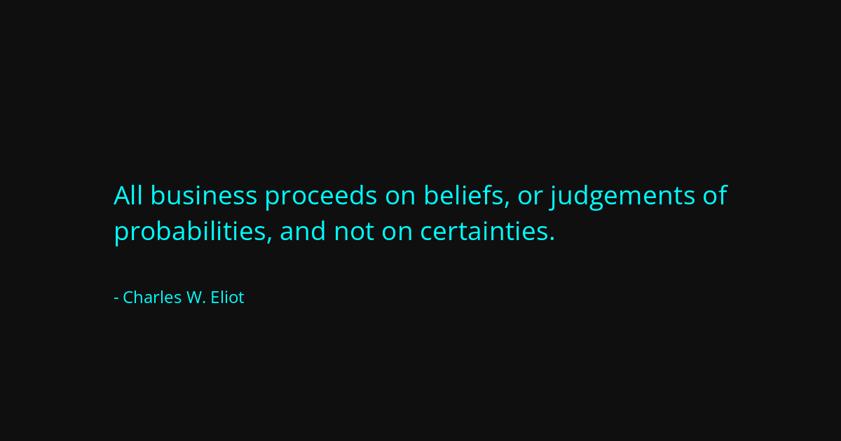 Quote by Charles W. Eliot