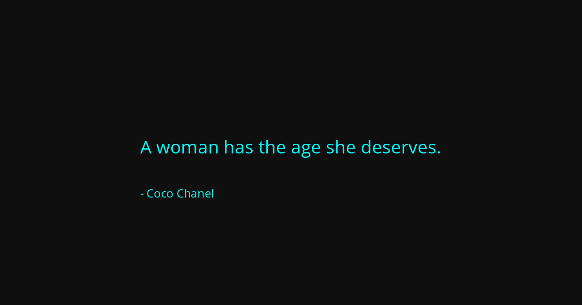 Quote by Coco Chanel