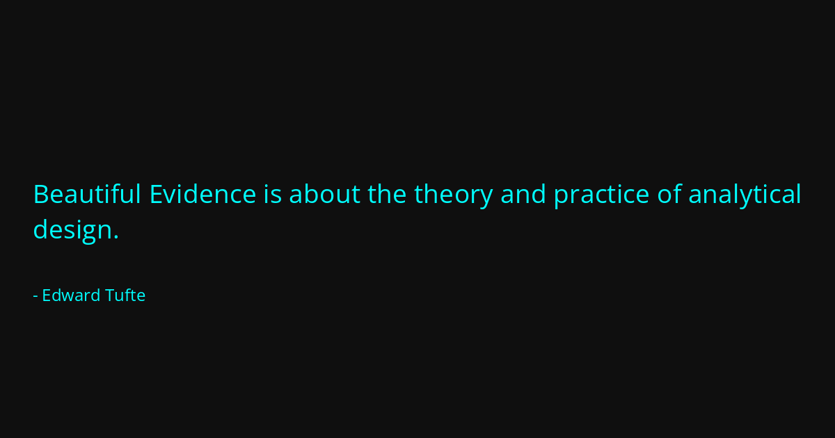 Quote by Edward Tufte