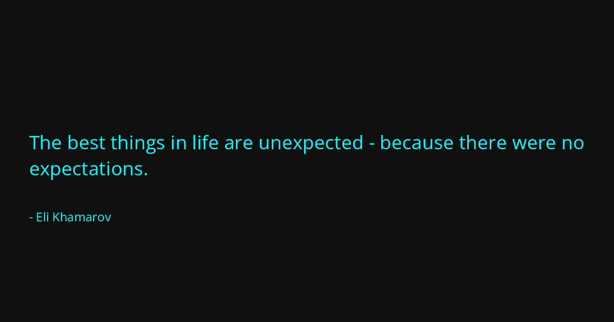 Quote by Eli Khamarov