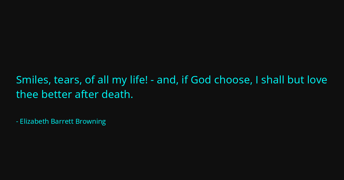 Quote by Elizabeth Barrett Browning