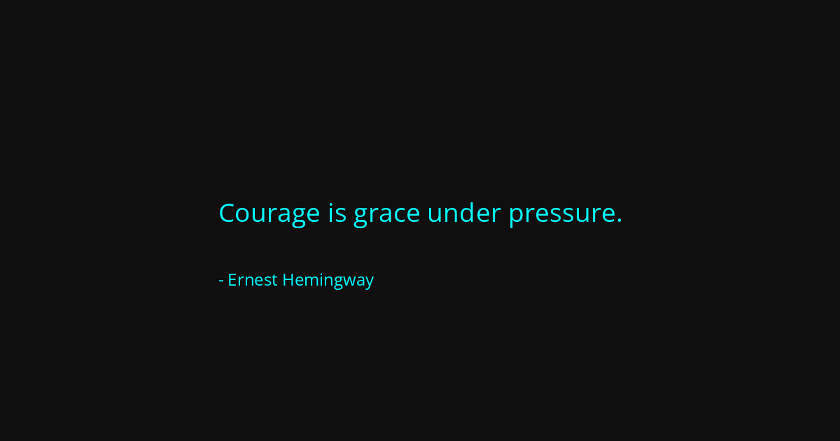 Quote by Ernest Hemingway
