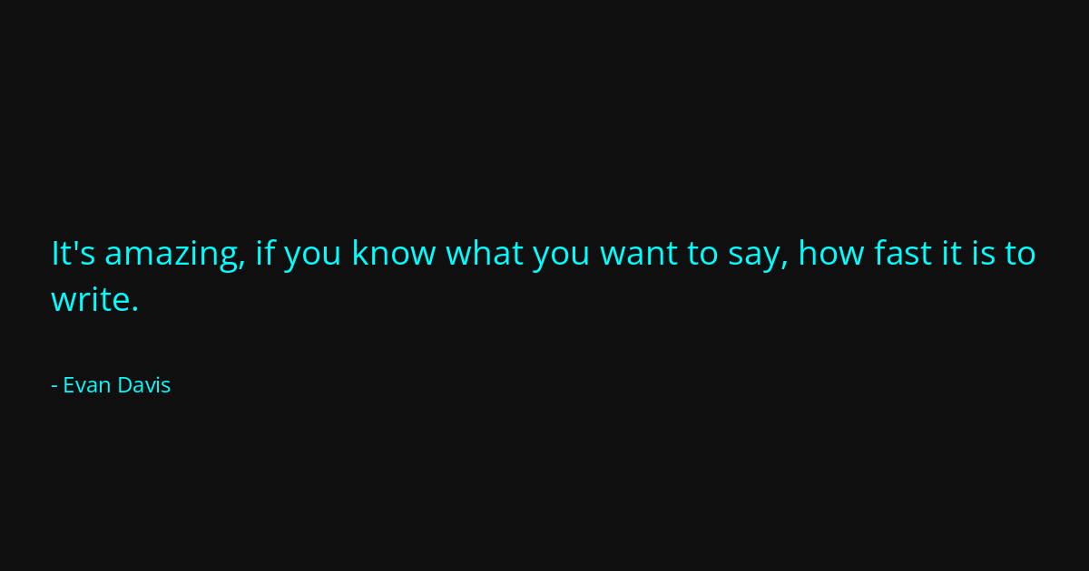 Quote by Evan Davis