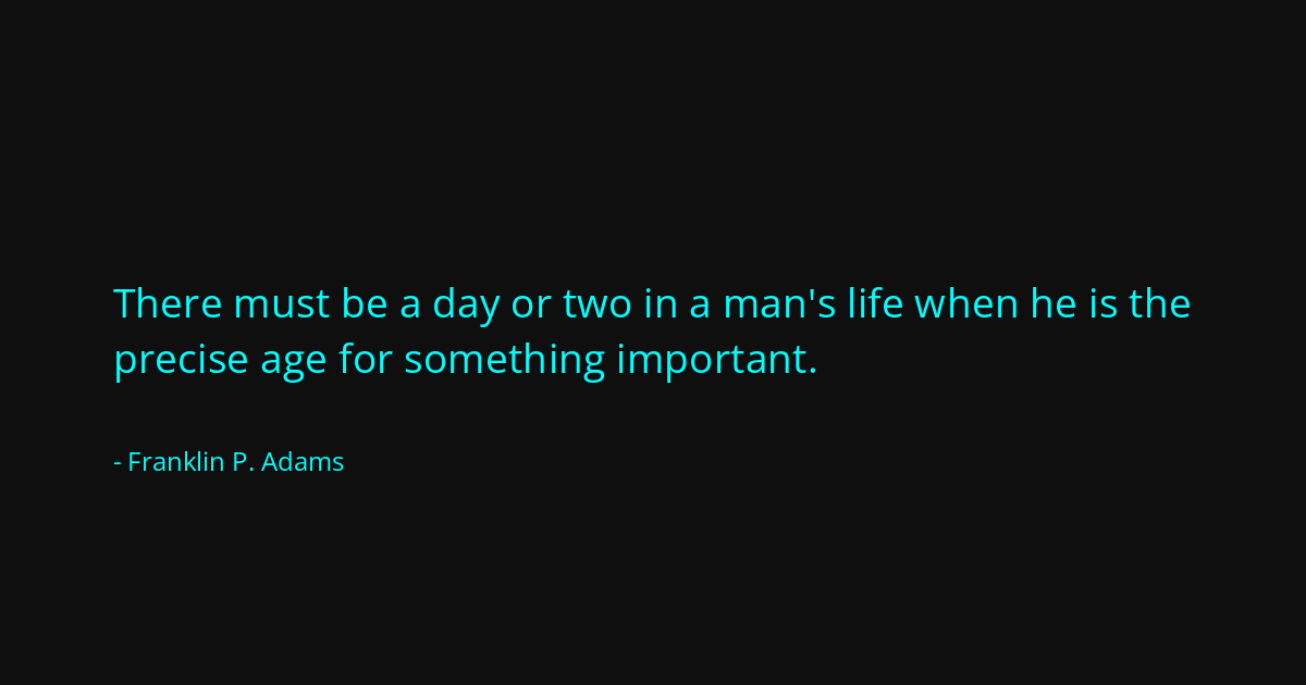 Quote by Franklin P. Adams