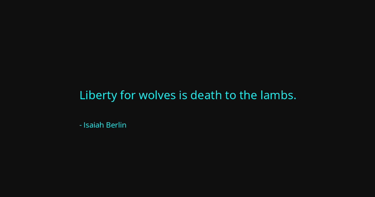 Quote by Isaiah Berlin