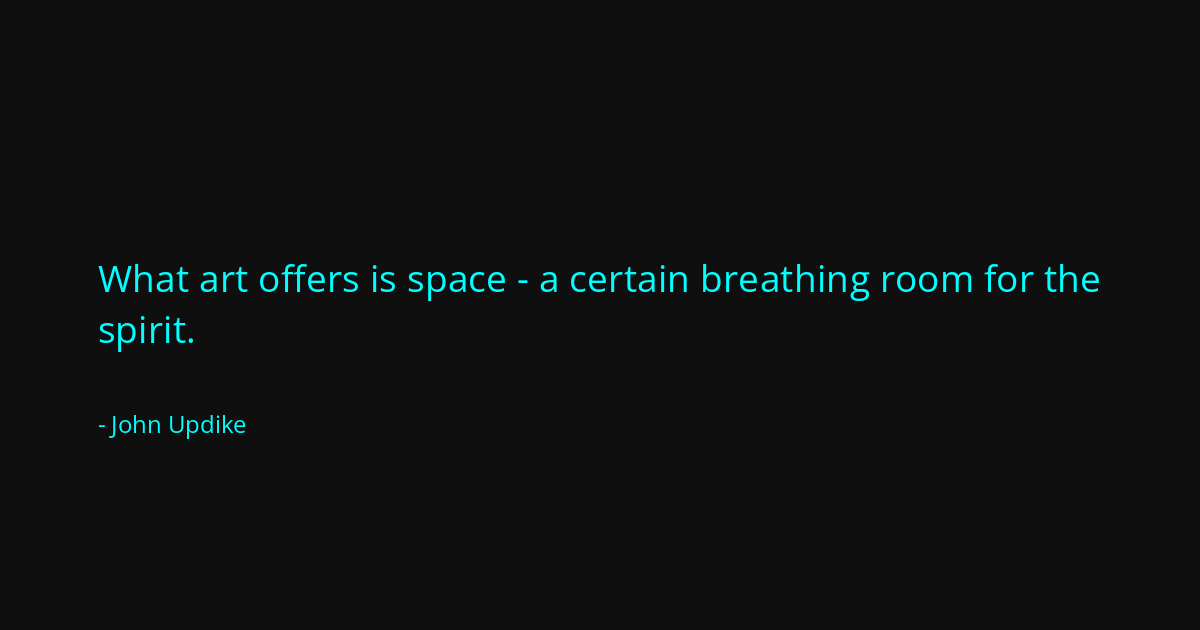 Quote by John Updike