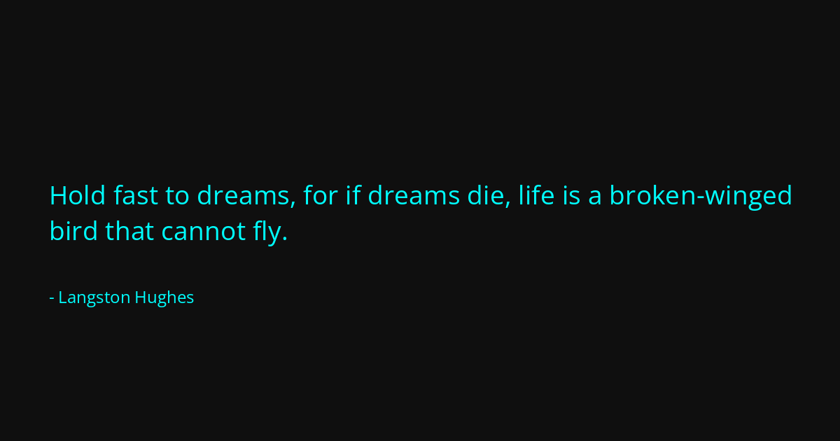 Quote by Langston Hughes