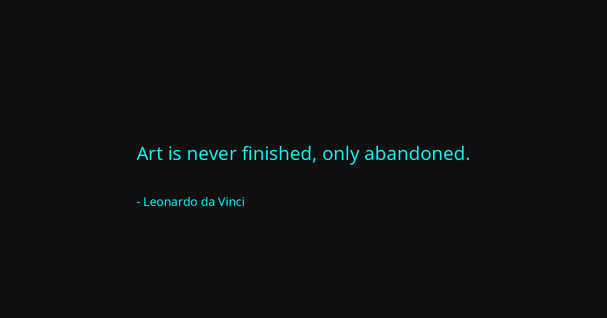 Quote by Leonardo da Vinci
