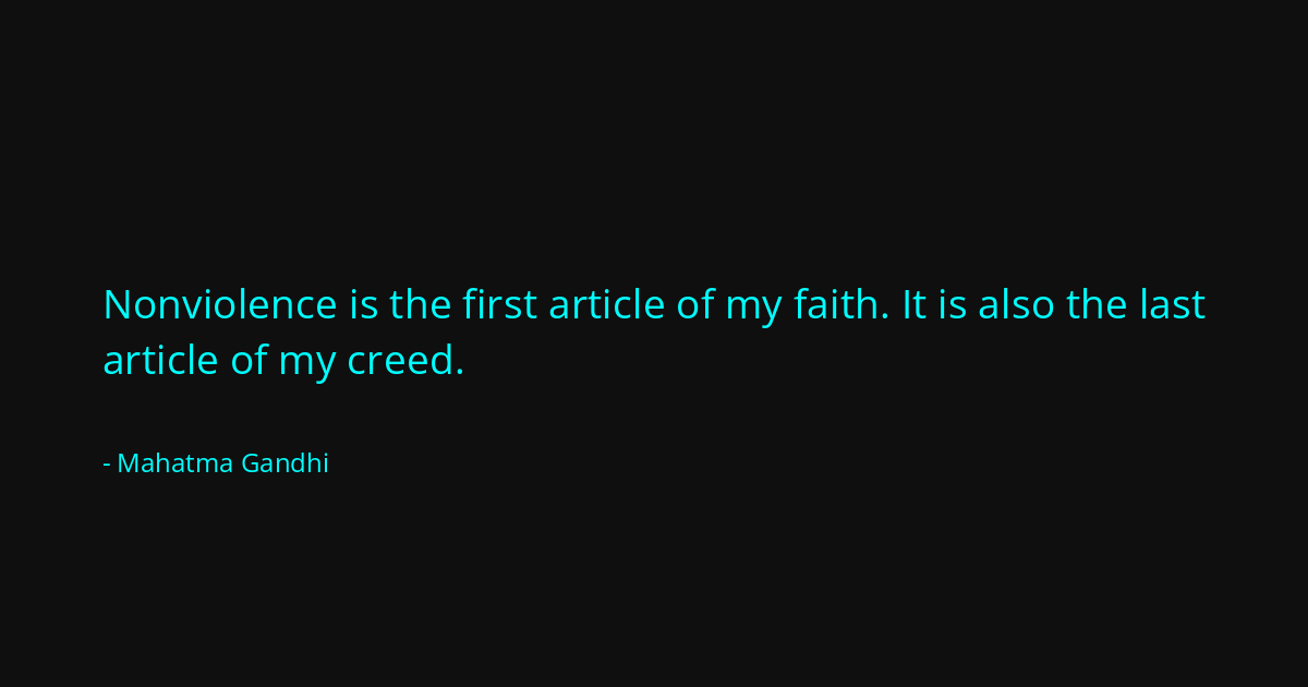 Quote by Mahatma Gandhi