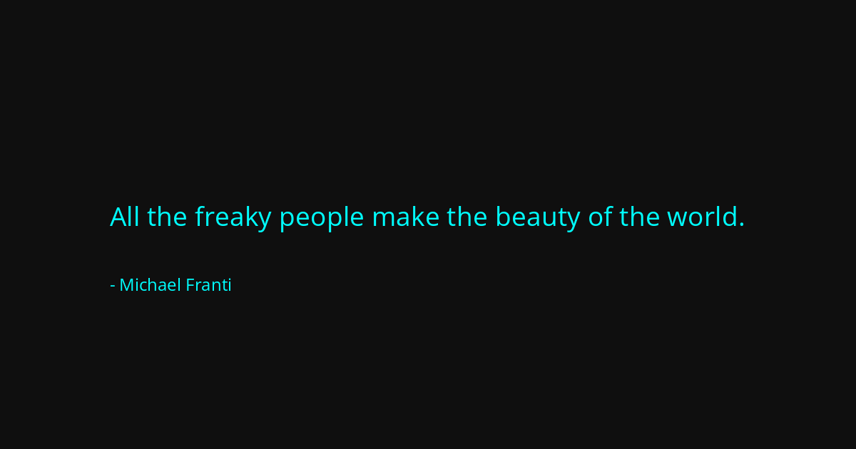 Quote by Michael Franti