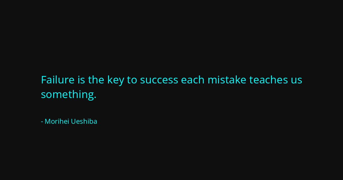 Quote by Morihei Ueshiba