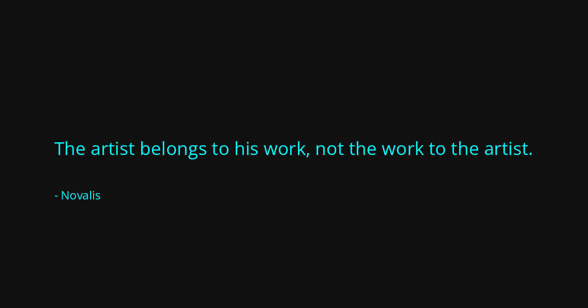 Quote by Novalis