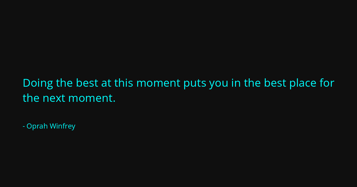 Quote by Oprah Winfrey