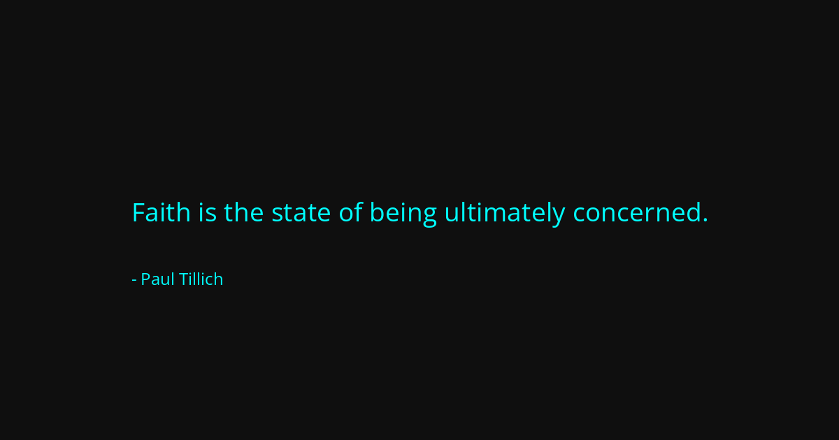 Quote by Paul Tillich