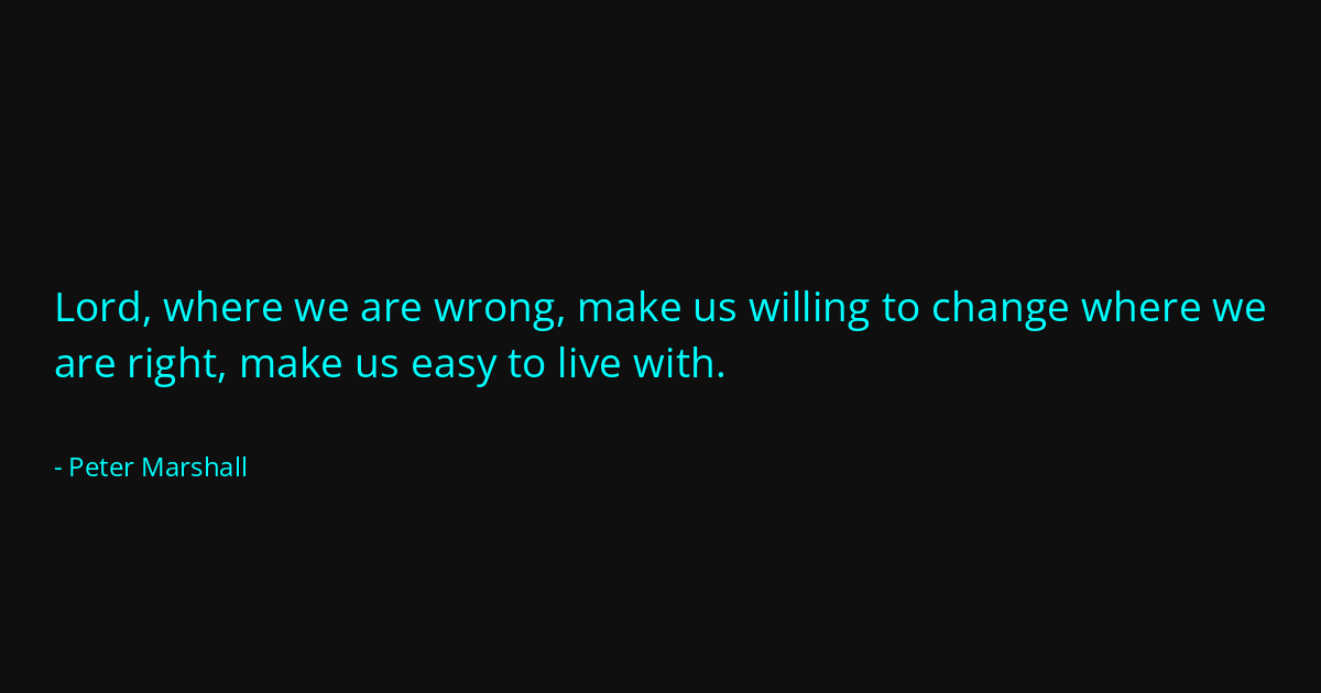 Quote by Peter Marshall