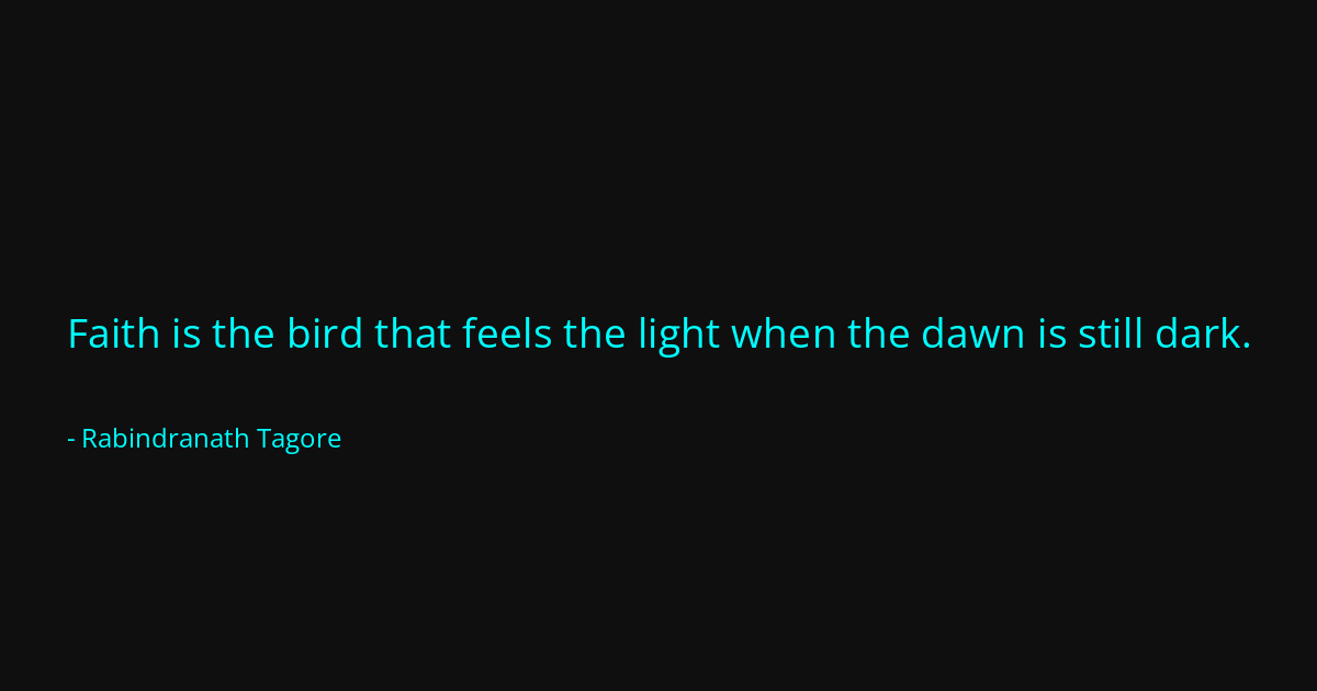 Quote by Rabindranath Tagore