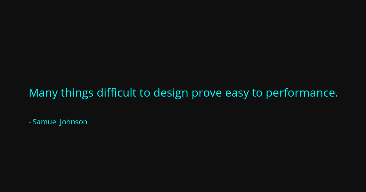 Quote by Samuel Johnson