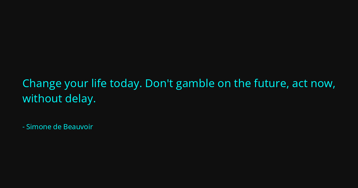 Quote by Simone de Beauvoir