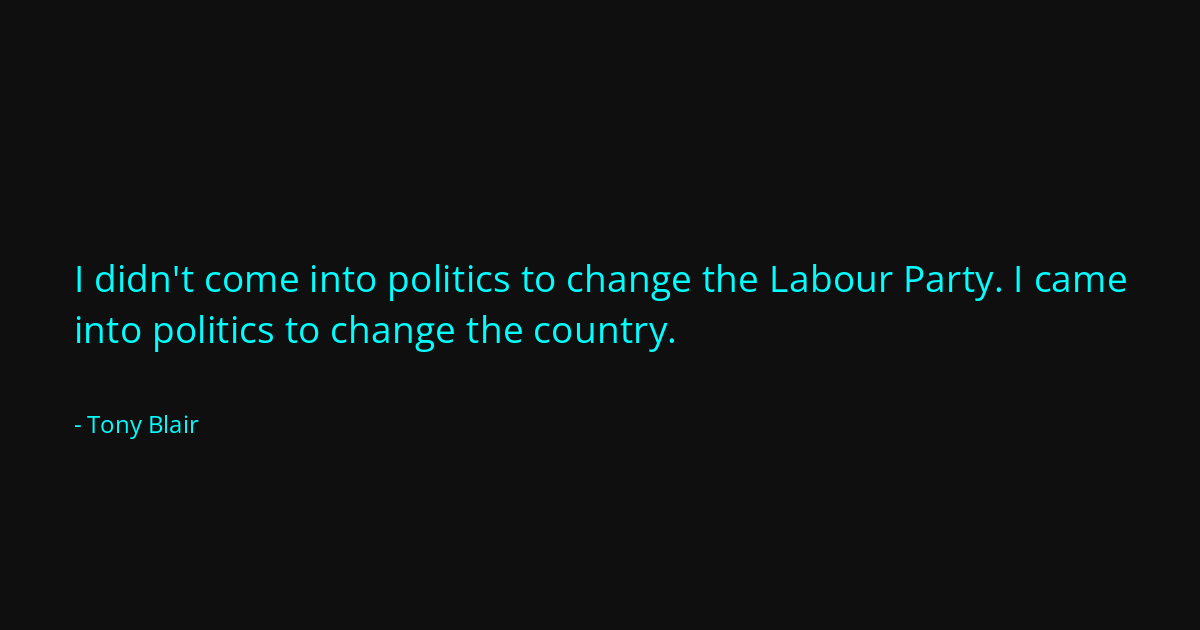 Quote by Tony Blair