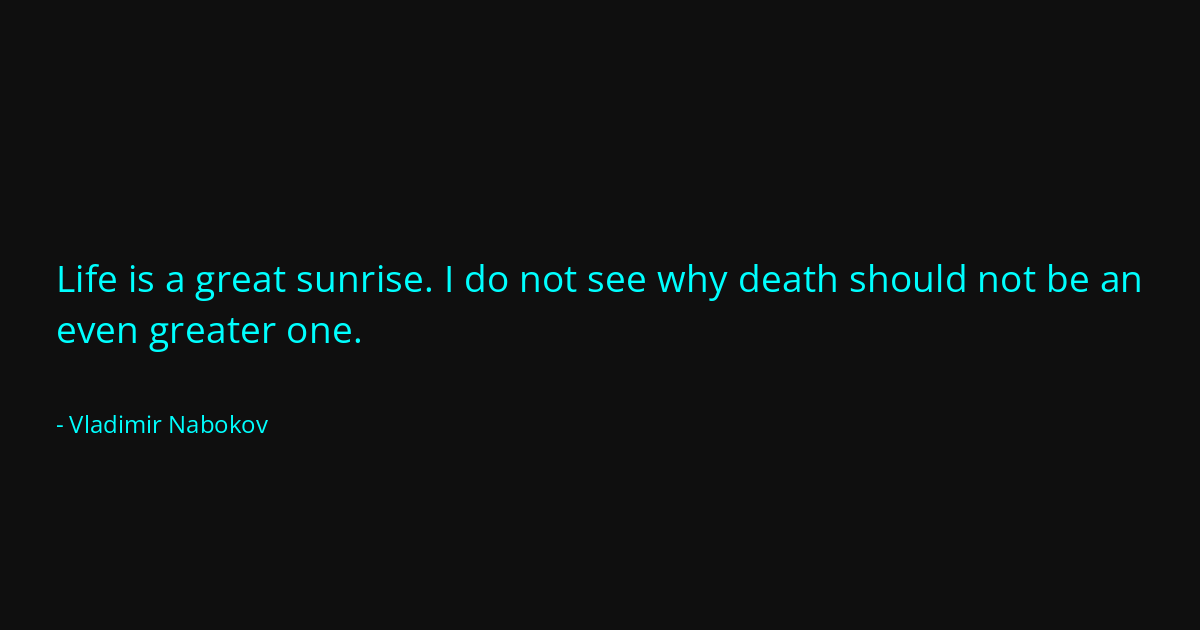 Quote by Vladimir Nabokov