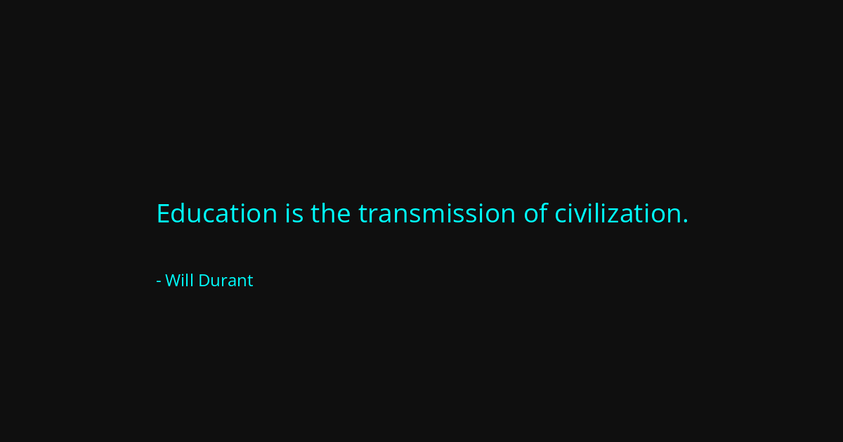 Quote by Will Durant
