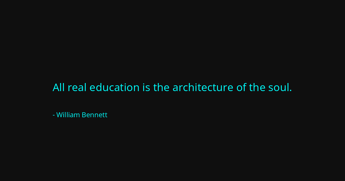 Quote by William Bennett