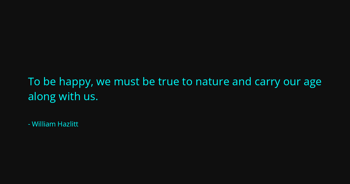 Quote by William Hazlitt