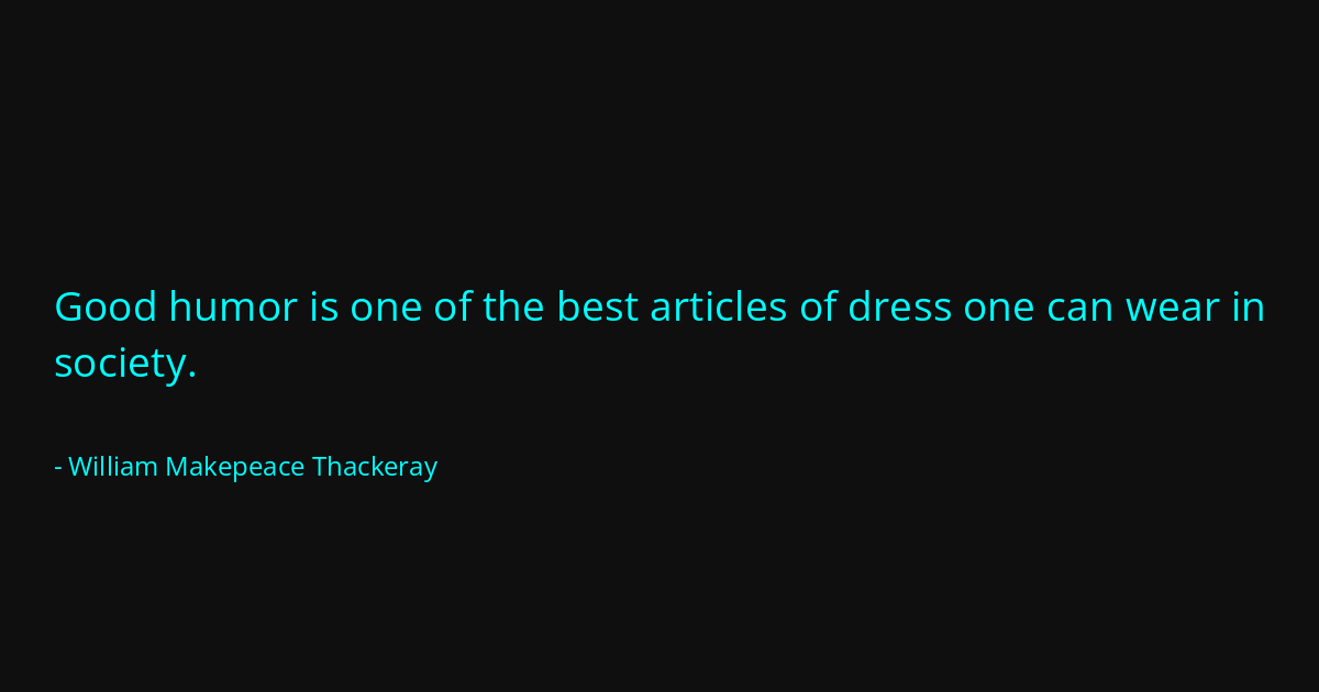 Quote by William Makepeace Thackeray