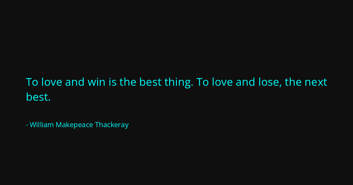 Quote by William Makepeace Thackeray